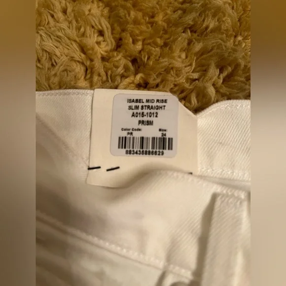 Agolde Isabel mid rise slim straight jeans